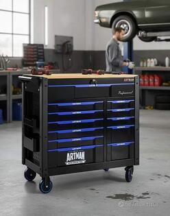 Verkstadsvagn med 6-kullagerlådor - Artman