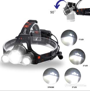 6st uppladdningsbara LED-pannlampor - L-T21 6st uppladdningsbara LED-pannlampor - L-T21