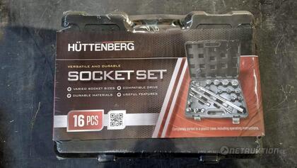 16-delars 3/4" hylsnyckelsats - Huttenberg