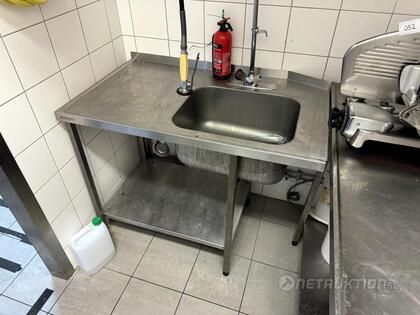 Diskbänk med spolmunstycke