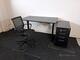 Elskrivbord, stol & hurts i svart Elskrivbord, stol & hurts i svart