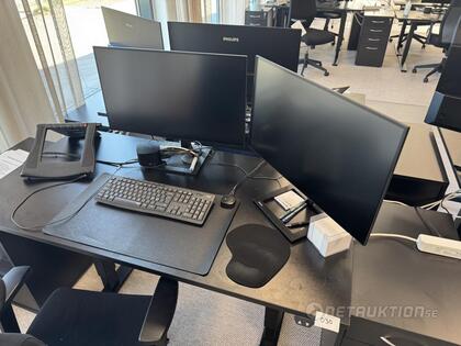 Dubbla datorskärmar inkl dockningsstation (6)