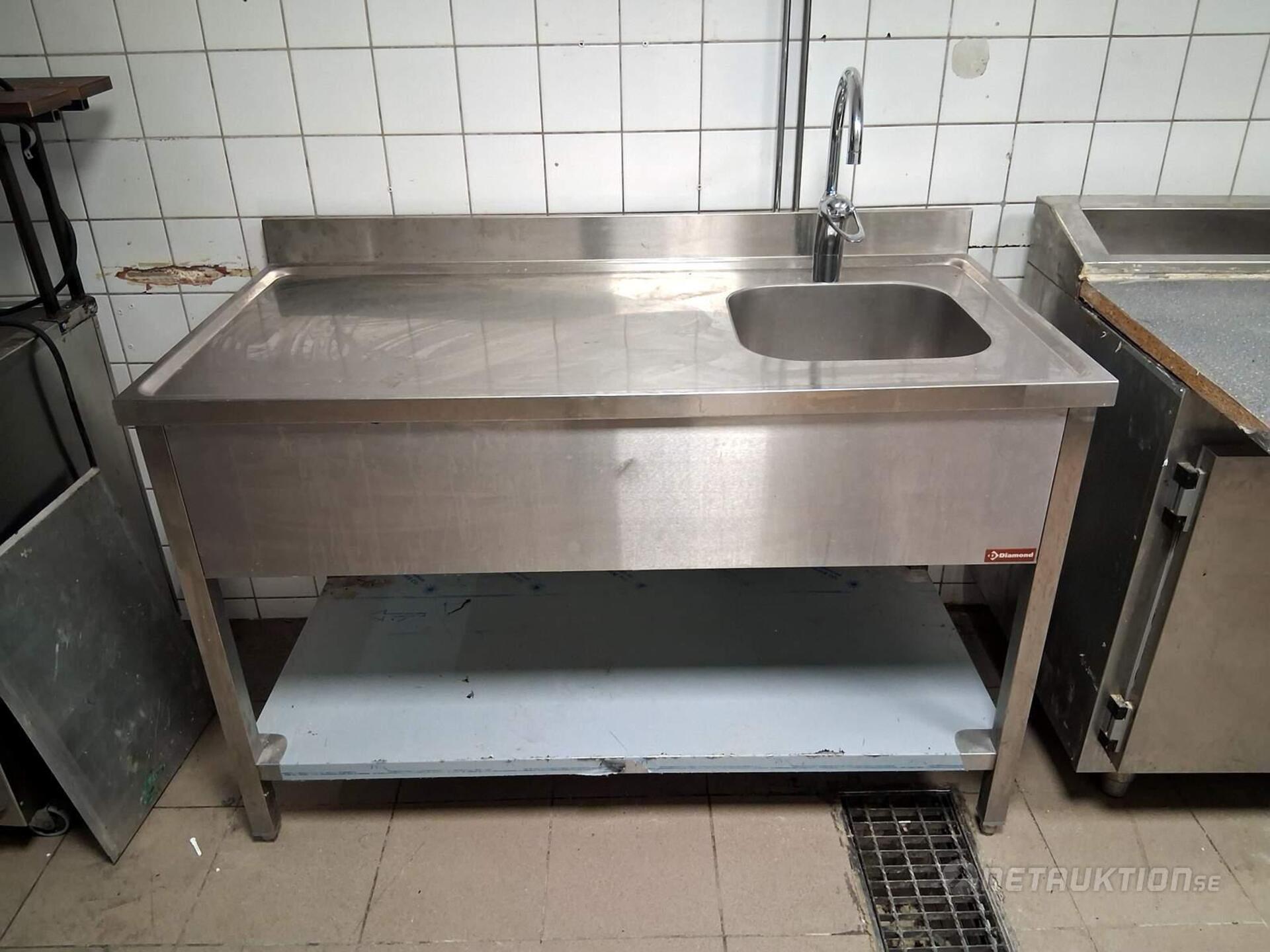 Diskbänk med blandare