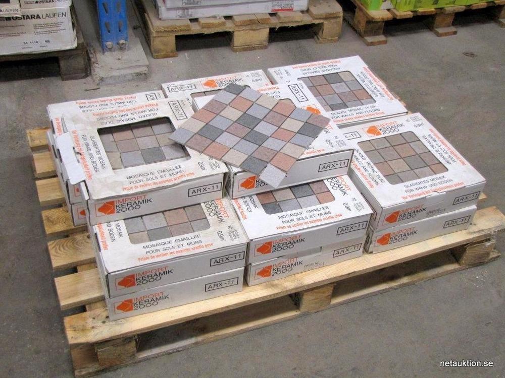 F rs ljningsobjekt Kakelmosaik Import  Keramik  ca 12m2