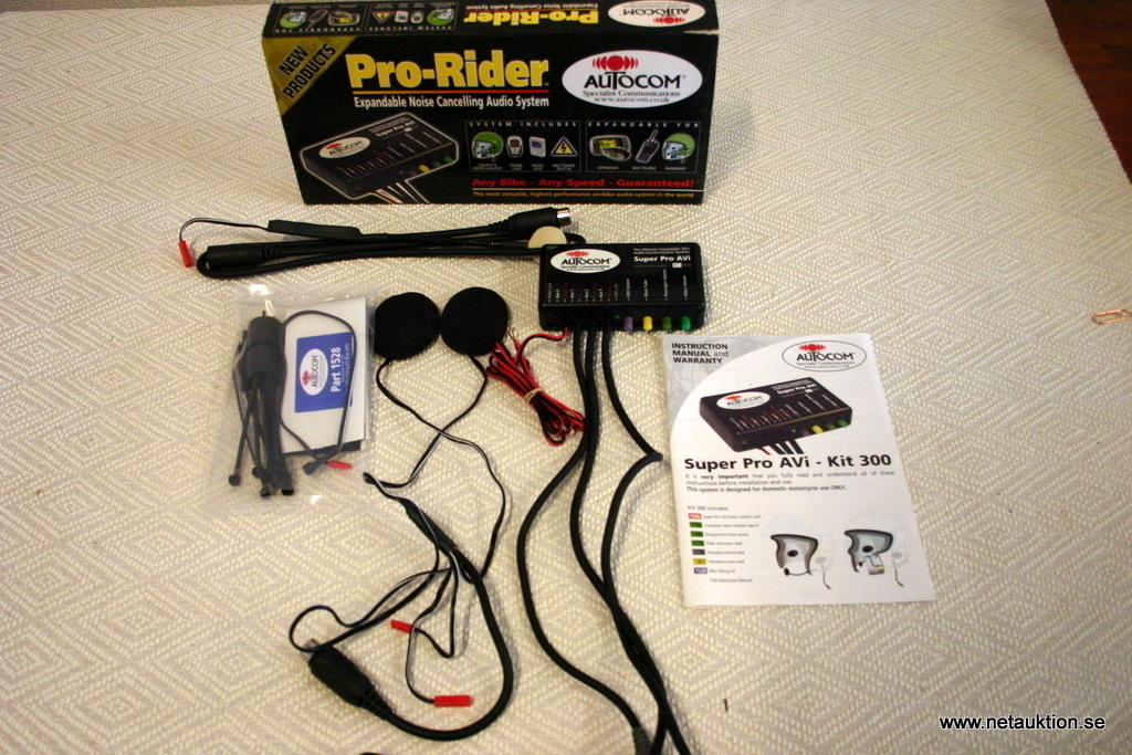 Netauktion - Autocom Pro-Rider Intercomsystem för mc