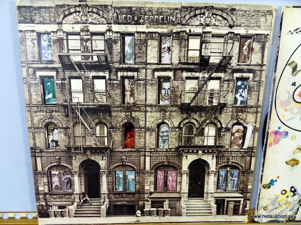 Led Zeppelin Skivor Netauktion - 3st LP-skivor, Led Zeppelin.