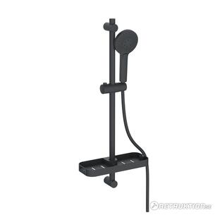 5st Duschset Flexi Black Edition mattsvart 5st Duschset Flexi Black Edition mattsvart