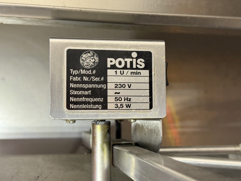 Gasdriven kebabgrill, Potis Gasdriven kebabgrill, Potis