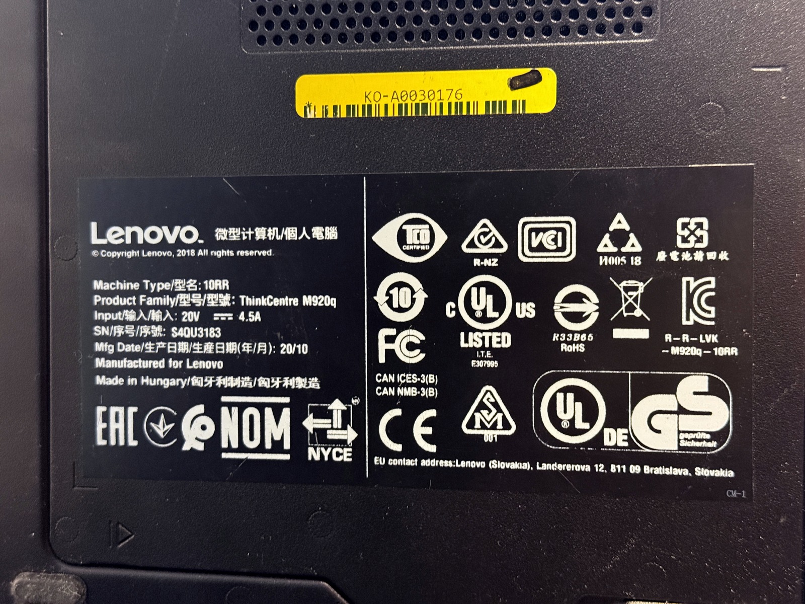 Dator Lenovo + skärm Dator Lenovo + skärm