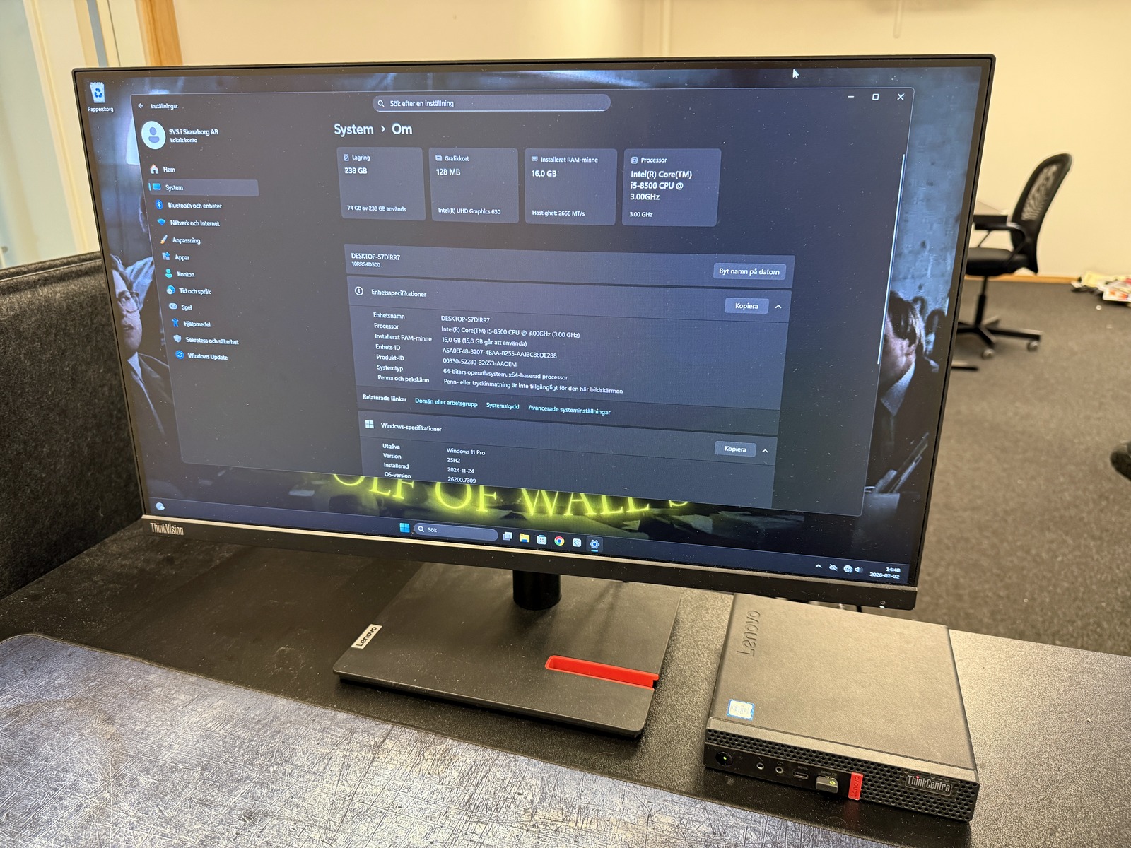 Dator Lenovo + skärm Dator Lenovo + skärm