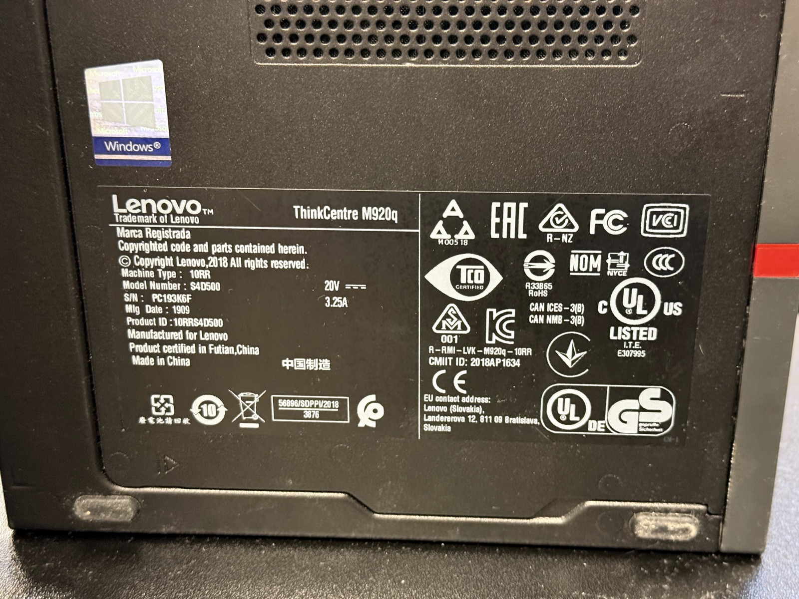 Dator Lenovo + skärm Dator Lenovo + skärm