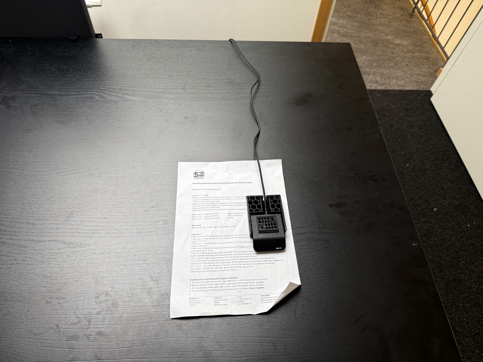 Elskrivbord i vinkel Elskrivbord i vinkel