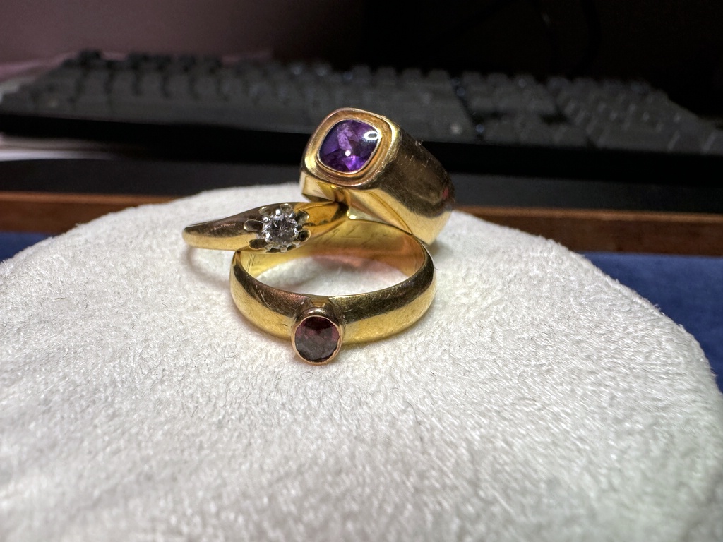 Tre guldringar 18K Tre guldringar 18K
