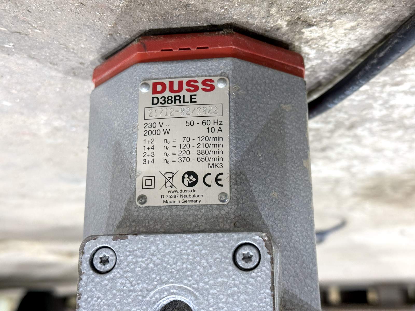 Borrmaskin Duss D38RLE Borrmaskin Duss D38RLE