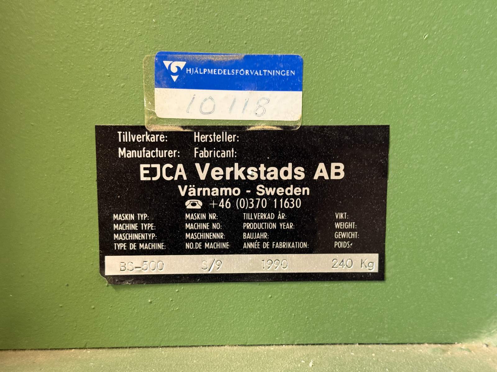 Bandsåg EJCA BS-500 Bandsåg EJCA BS-500