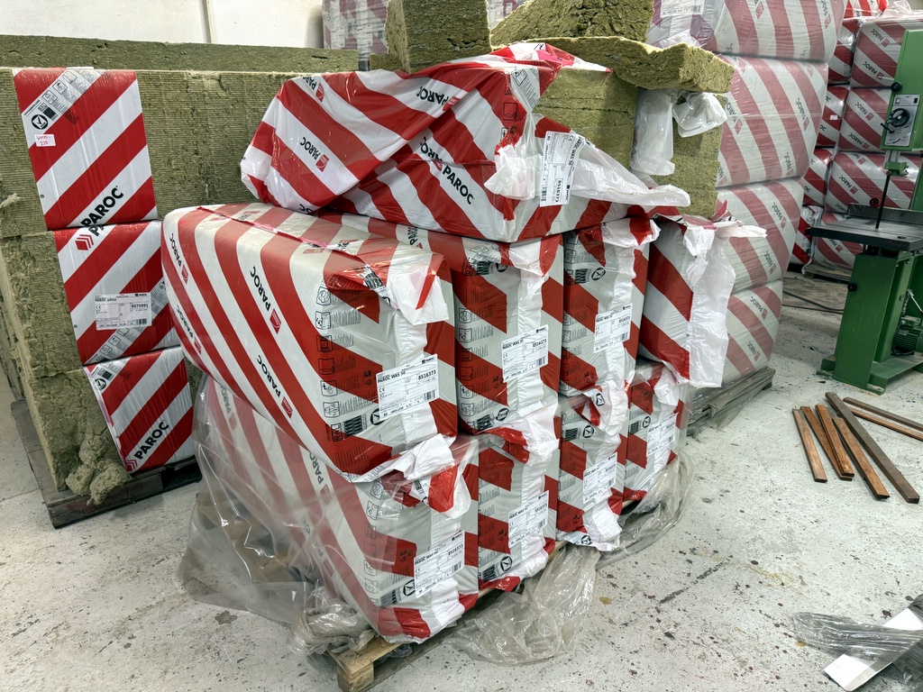 Pall isolering, Paroc WAS 50 80x600x1200mm Pall isolering, Paroc WAS 50 80x600x1200mm