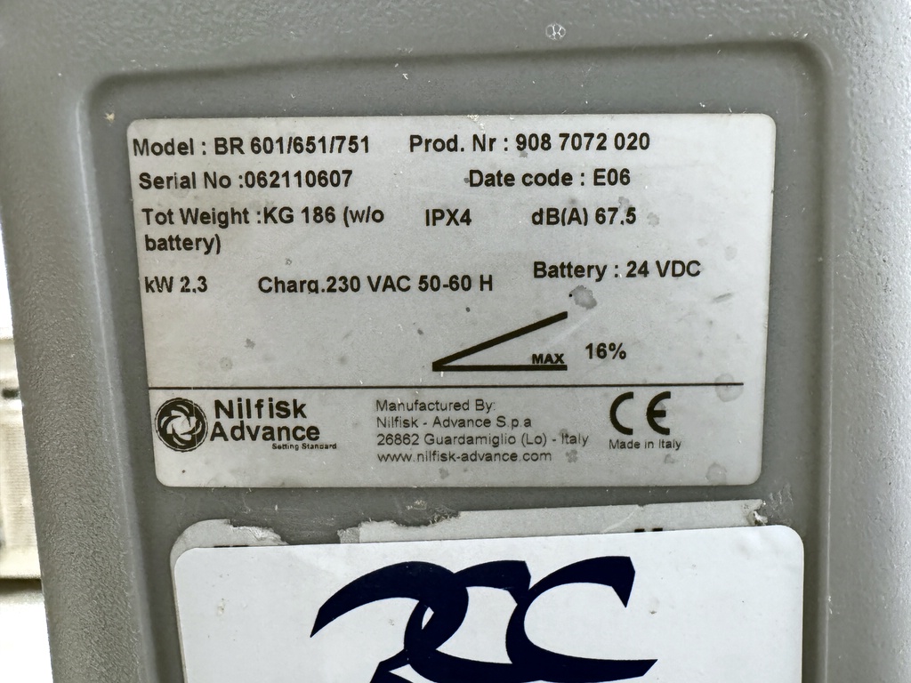 Golvskurmaskin Nilfisk BR 751 Golvskurmaskin Nilfisk BR 751