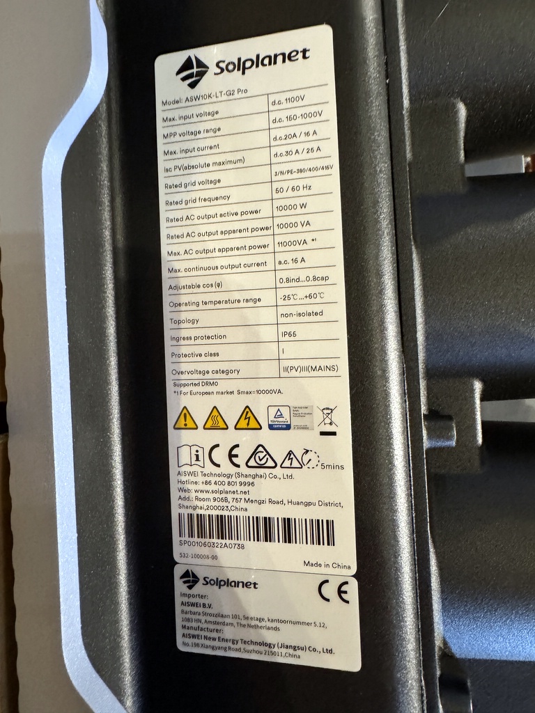 Inverter, Solplanet ASW10K G2 (1) Inverter, Solplanet ASW10K G2 (1)