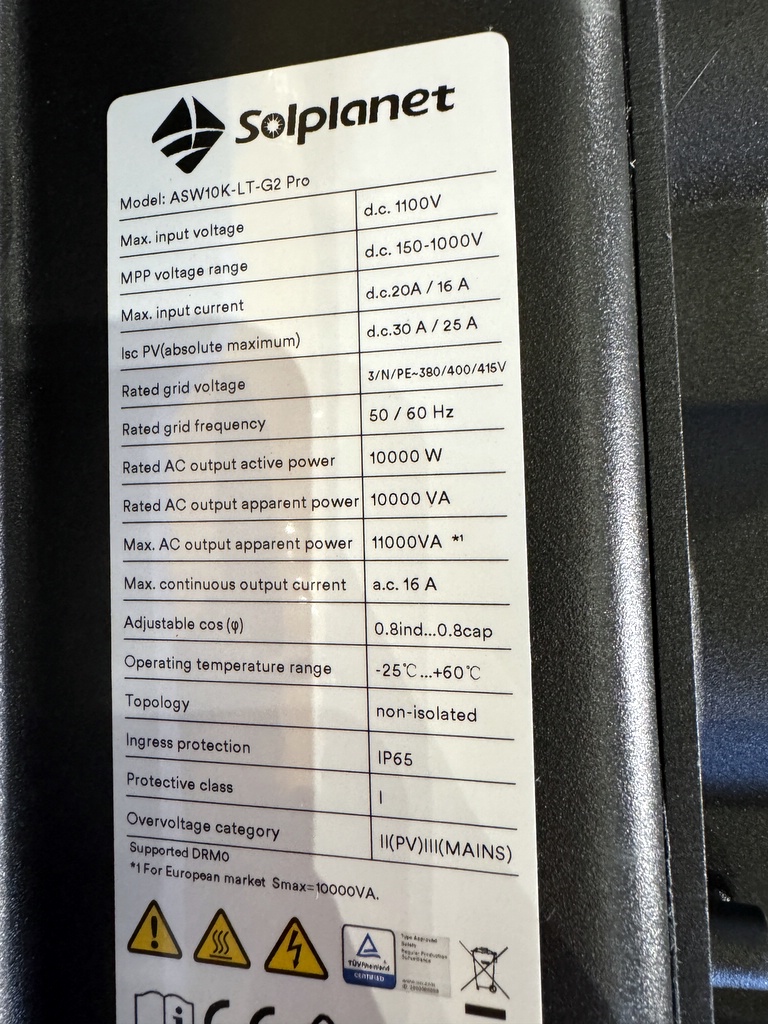 Inverter, Solplanet ASW10K G2 (1) Inverter, Solplanet ASW10K G2 (1)