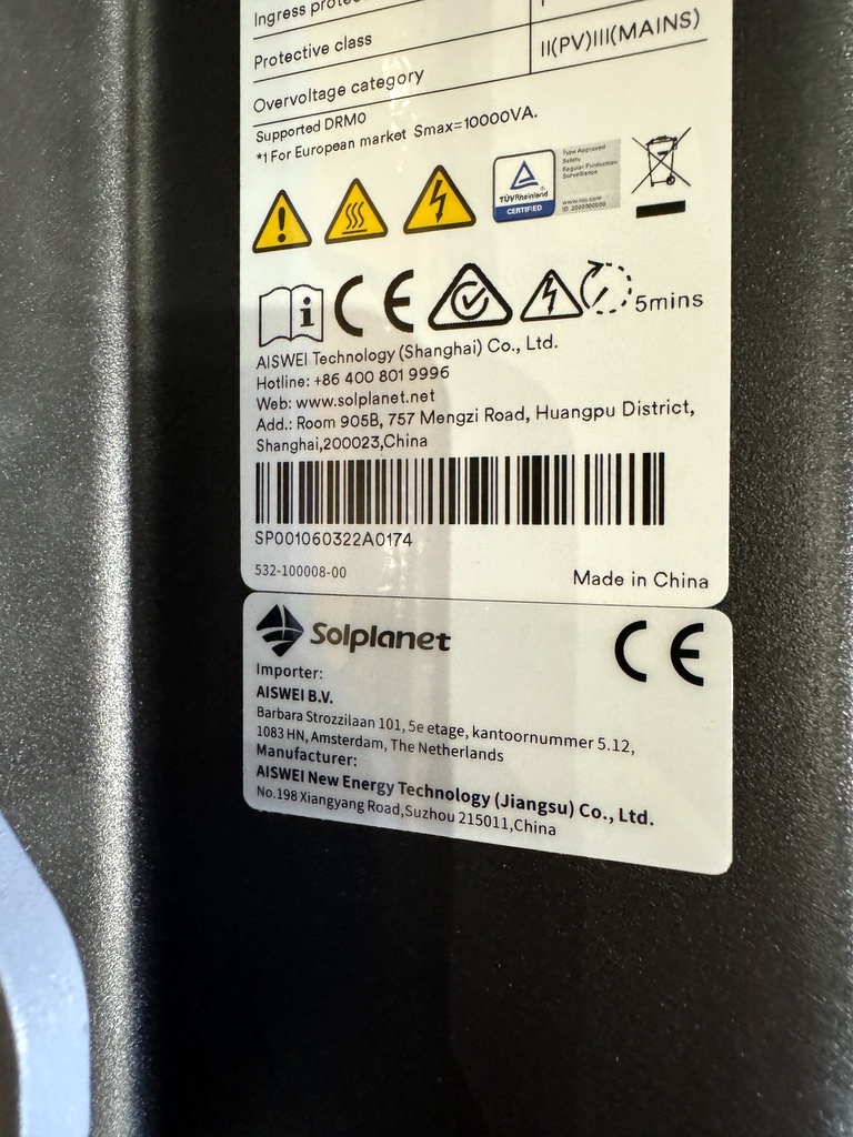 Inverter, Solplanet ASW10K G2 (2) Inverter, Solplanet ASW10K G2 (2)