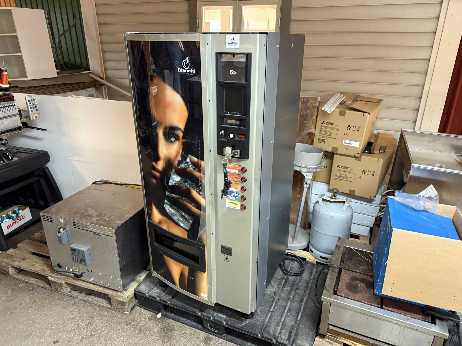 Läskautomat, burk