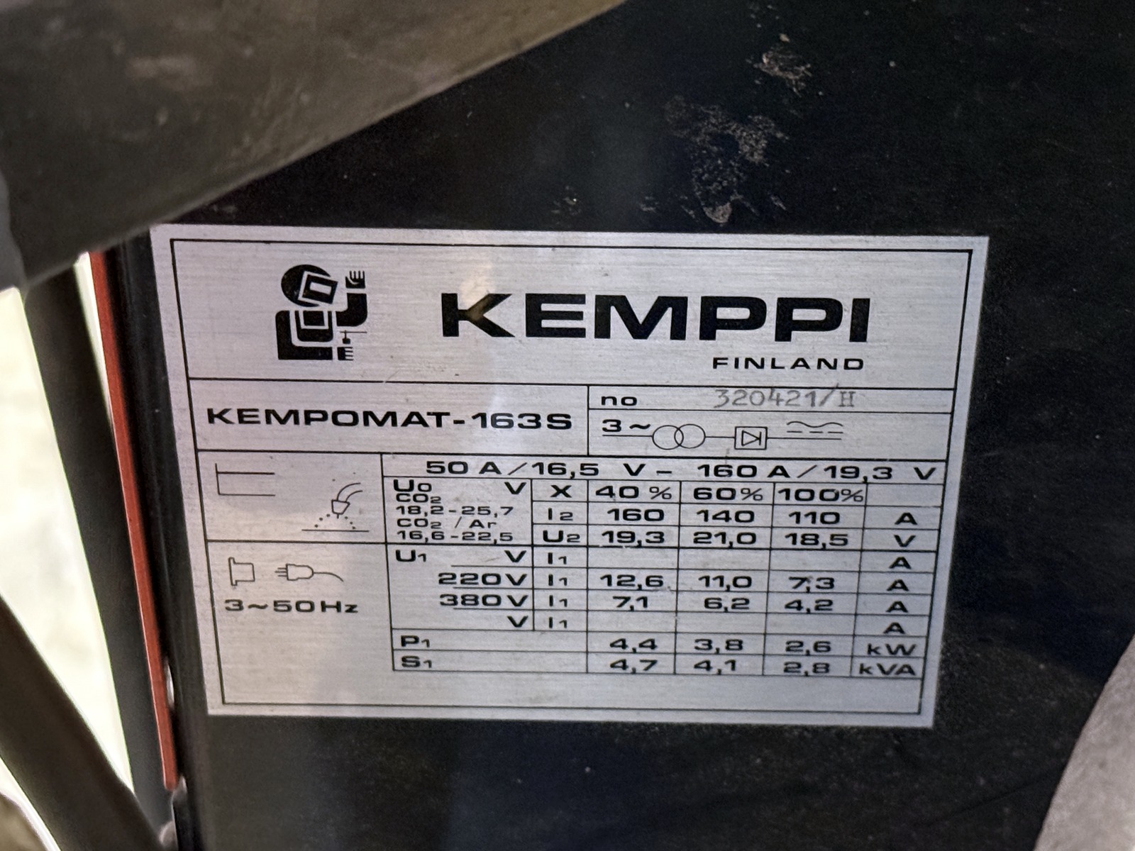 Svets Kemppi 163S Svets Kemppi 163S