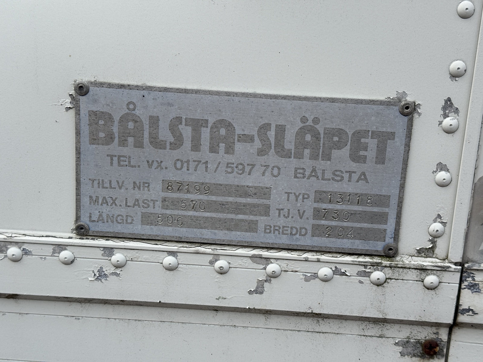 Släpkärra Bålsta -88 (CJU907) Släpkärra Bålsta -88 (CJU907)
